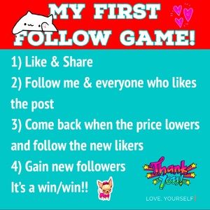 My FIRST Follow Game! Please Help me reach 20k! ♥️